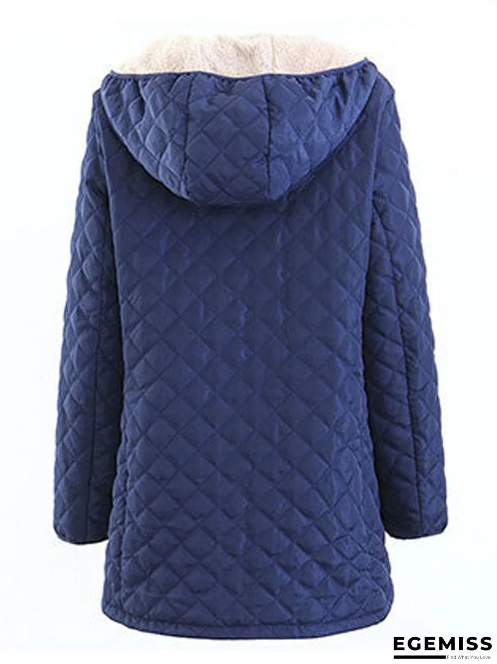 Casual Vintage Sporty Basics Hooded Loosen Simple Outerwear | EGEMISS