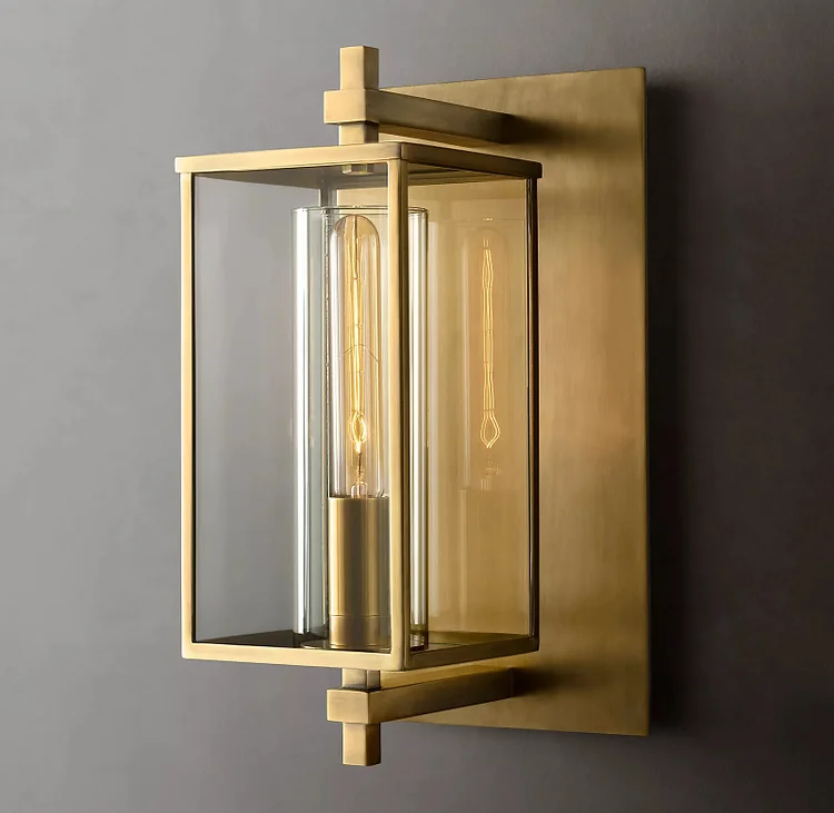 Outdoor Square Short Wall Sconce