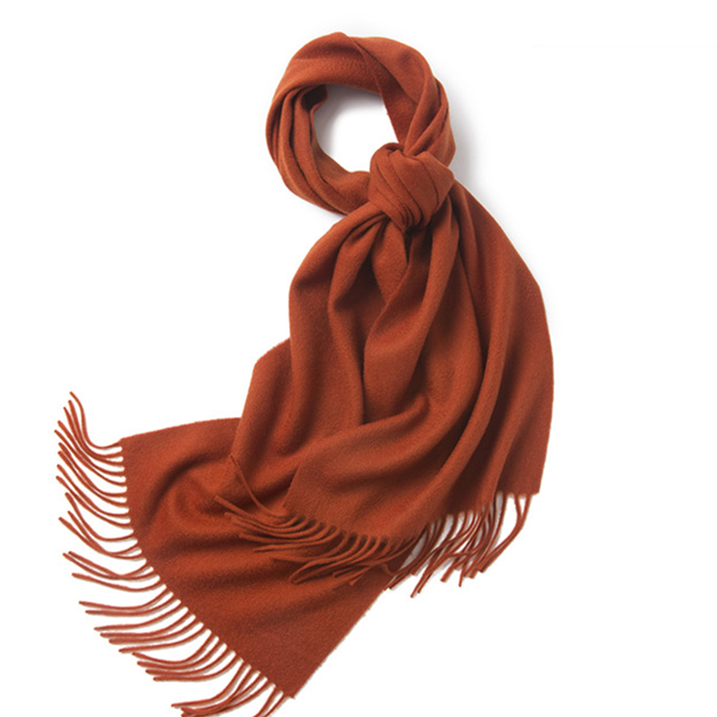 Unisex LambSwool Scarf Pure Color Winter Extra Length Scarf