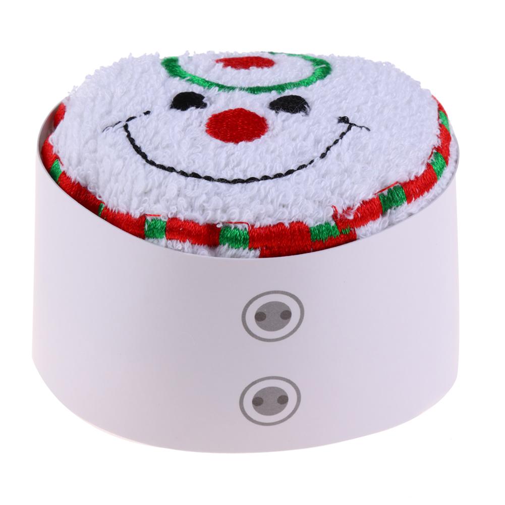 

Christmas Cupcake Cotton Towels Xmas Gifts 30x30cm(Snowman, 501 Original