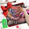 6 Stück Rose DIY Diamant Kunst Grußkarten Dankeskarten und Feiertagssegen