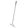 Thatch Rakes for Lawns 15.4 Inch Wide Lawn Rake for Leaves and Grass with Long Handle & 11 Curved Tines for Garden Yard Soil Loosening Grass Cleaning