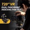 720 Degree Dual Panoramic Stitching Gimbal VR Indexing Node Three-Dimensional Matrix Splicing Universal Spherical Gimbal
