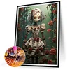 Diamond Painting-5D Full Round Drill Skull Doll