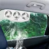 Solar Car Exhaust Fan with 3 Air Outlets Car Radiator Cooling Fan for All Cars