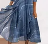 Women's Dress Set Two Piece Dress Midi Dress Blue Half Sleeve Line Sequins Fall Winter V Neck Fashion Casual Modern 2022 S M L XL 2XL 3XL