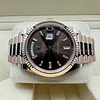NEW 2025 Rolex Day-Date 40mm 228345RBR Rose Gold Slate Ombre Dial
