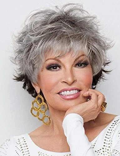 Curly Wigs for White Women Blonde Pixie Cut Wig