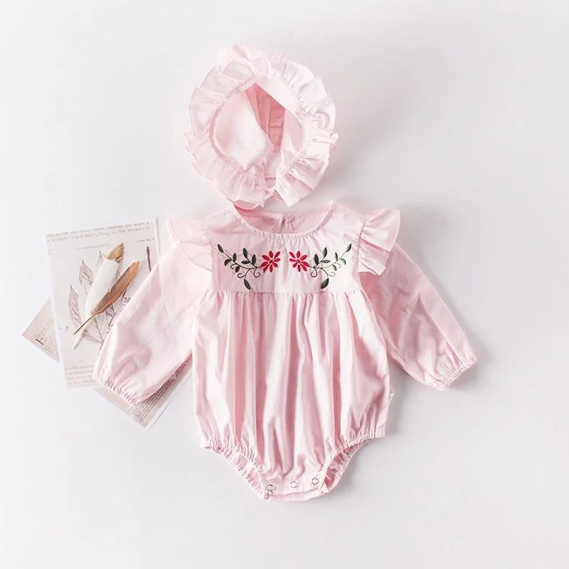 0-2Yrs Brand Baby Girl Clothes 2020 Spring Infant Multi-layer Screen Vest Skirt + Love Embroidered Jacket Girl Baby Gift
