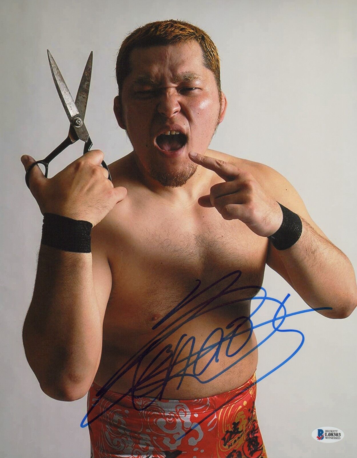 Toru Yano Signed 11x14 Photo Poster painting BAS Beckett COA New Japan Pro Wrestling Autograph 6