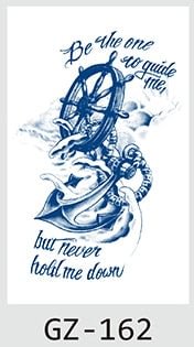 Temporary Waterproof Tattoos Stickers Navigator Compass Totem Flower Juice Ink Men Women Girl Chest Arm Fake Tatoo Drop Shipping