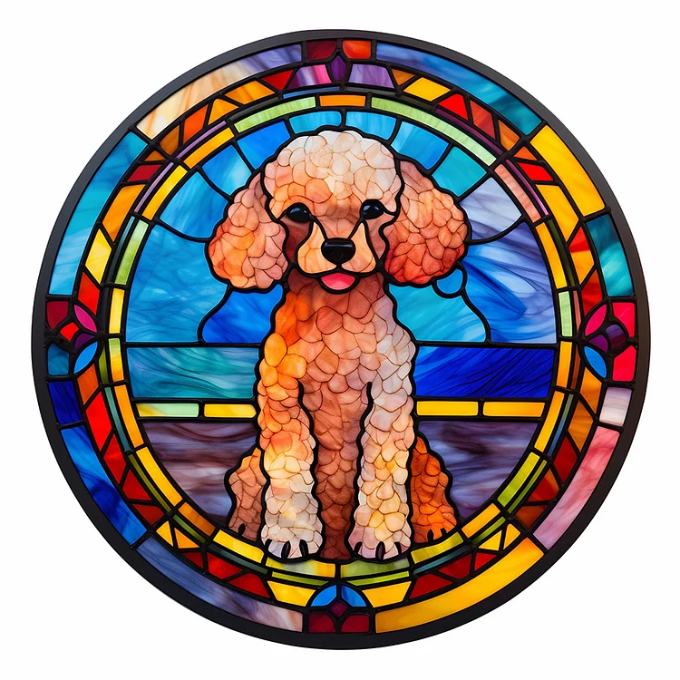 Stained Glass Dog - Full Round - Diamond Painting (30*30cm)