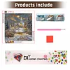 5D Full Drill Diamond Painting Kit Round Resin Rhinestone 40x40cm