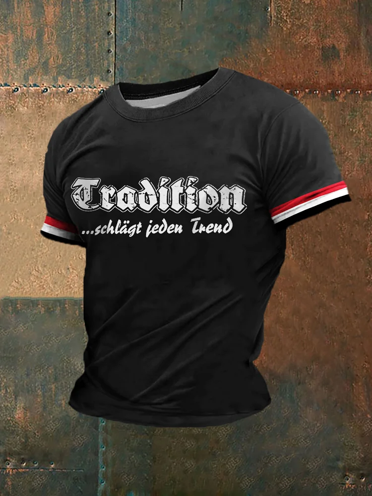 T-Shirt herren tradition schlägt jeden kurz ärmel