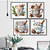 12pcs Christmas Drinks-11CT Stamped Cross Stitch Set 12.5*12.5cm/4.92*4.92in tapestrymarket