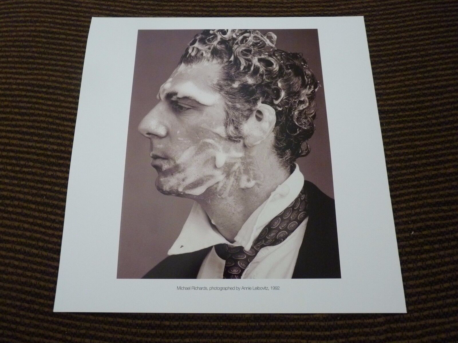 Single Page 2 Sided Michael Richards Isabella Rossellini Coffee Table Book Photo Poster painting