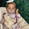 [Heartbeat & Sound] African American 20" Quality Realistic Handmade Toddler Babies Dolls Girls Soft Vinyl Silicone Reborn Baby Doll Payton - RBBI-Myrebornbabydoll&reg; Myrebornbabydoll&reg;