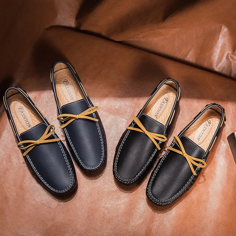Men's Shoes Fashionable Versatile Casual Classic Mens Loafers Elegant Set of Feet Flat Shoes and Men's Driving Shoes