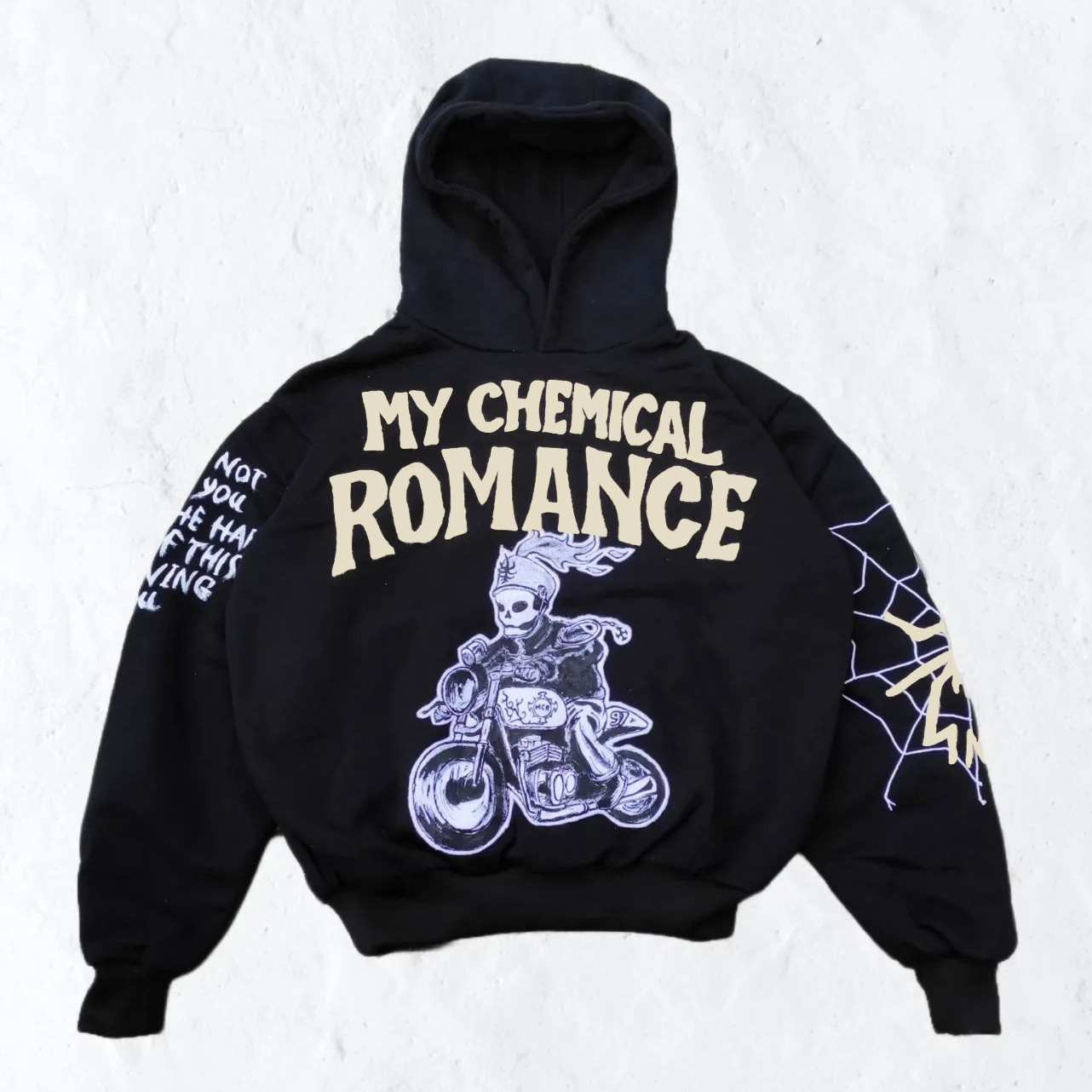 My Chemical Romance Skull Print Long Sleeve Hoodies