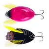 8Pcs Cicada Bait Fishing Lure Insect Bug Lure Sea Beetle Crank Floating Wobblers