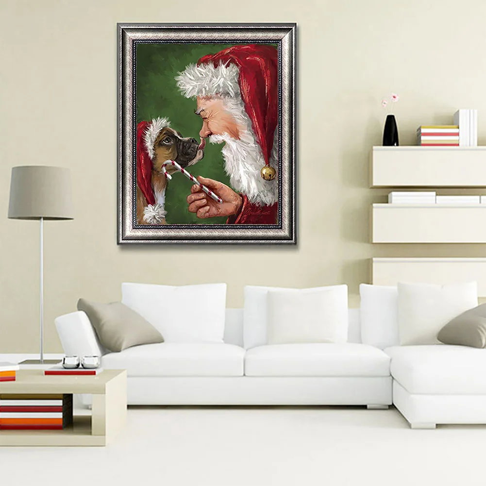 Santa Claus 5D DIY Full Round Diamond Painting Mosaic Cross Stitch (B1804)
