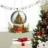 >SALE<Acrylic Christmas Crystal Ball Rhinestone Diamond Art Window Pendants for Garden