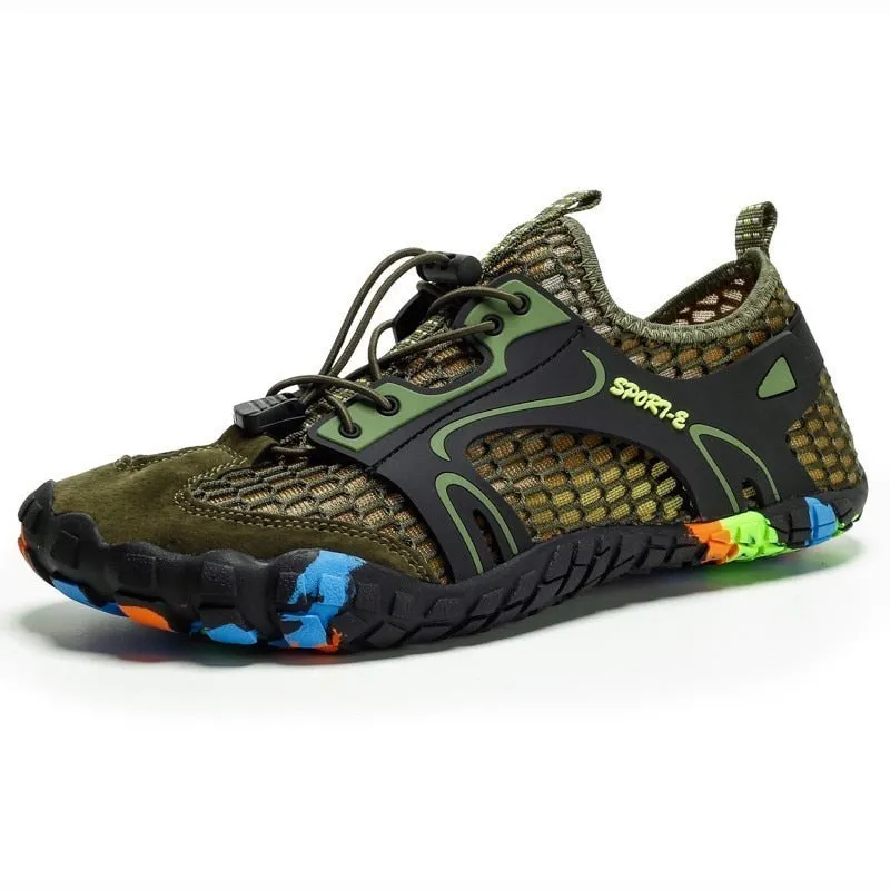 Outdoor Hiking Shoes For Men Non Slip Trekking Climbing Shoes  Upstream Aqua Shoes Breathable Beach Barefoot Sneakers Male