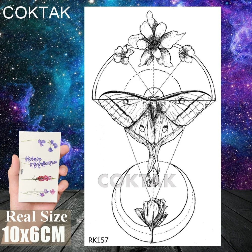 Creative Sexy Lady High Heels Temporary Tattoos Sticker Black Fake Waterpoof Tattoos Body Art Arm Chest Tattoo Decal For Adult