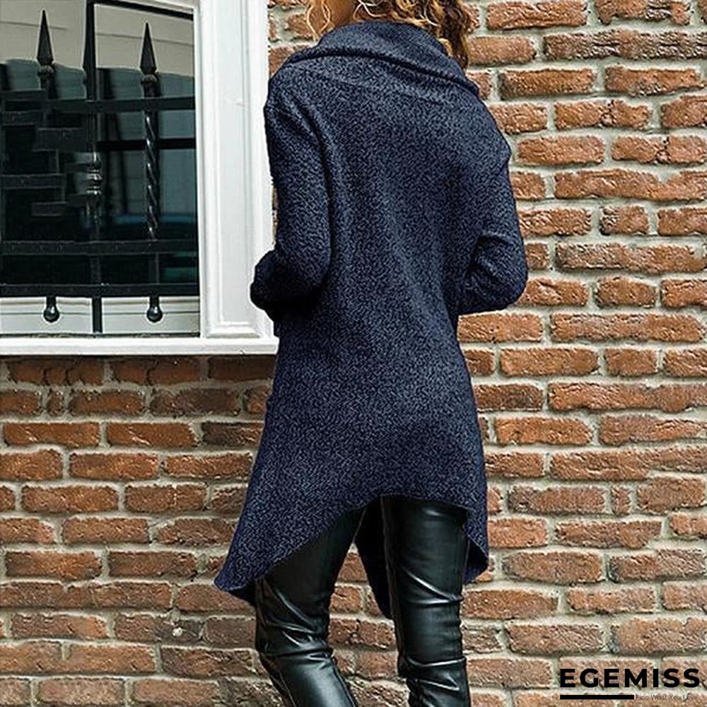 Autumn Zipper Long Fluffy Sweatshirt | EGEMISS