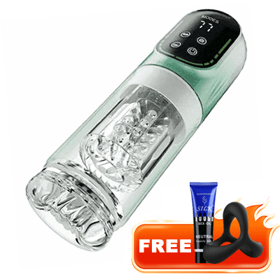 Heaven &ndash; 4-in-1 Automatic Penis Pump Stroker with 7 Sucking & Rotating Modes, Male Masturbator, App-Controlled Version Available By Rose Toy