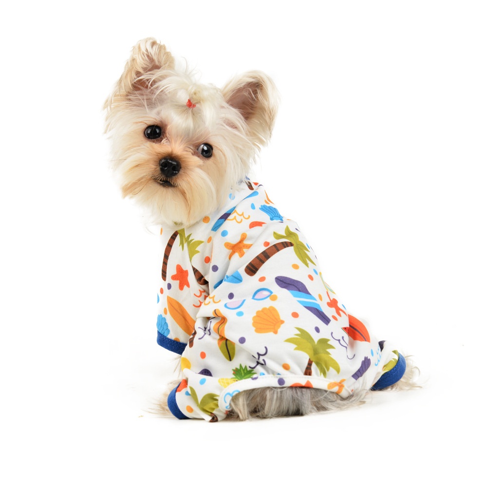 Cute Pet  Clothes Dog Print Jumpsuit