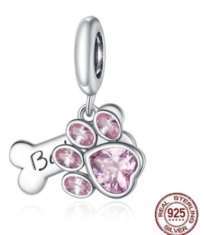 Minimalist Classic Style Heart Shape Sterling Silver Enamel Charms Jewelry Accessories