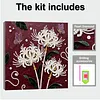 uk.everydayedeals DIY Pearl Painting With Frame - Handmade Self-Adhesive Pearls - Butterfly Flowers(25*25cm)