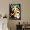 Diamond Painting-DIY Full Round Drill Black White Cats(60*40 CM)