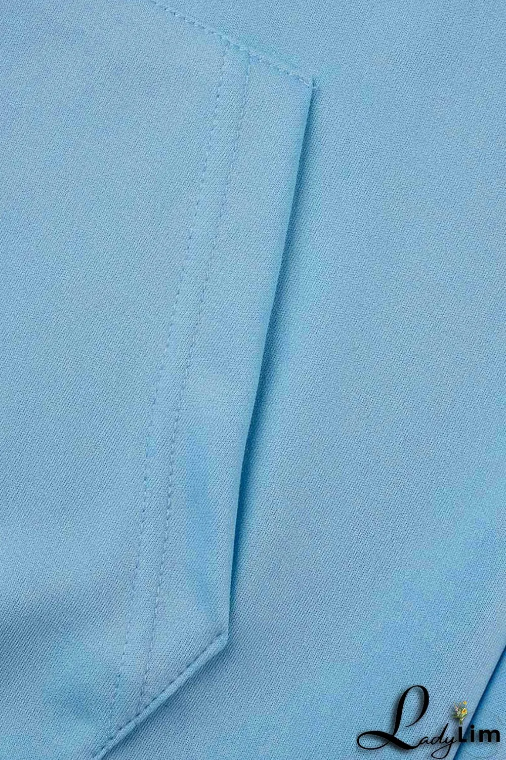 Blue Fashion Casual Letter Print Patchwork Hooded Collar Long Sleeve Two Pieces