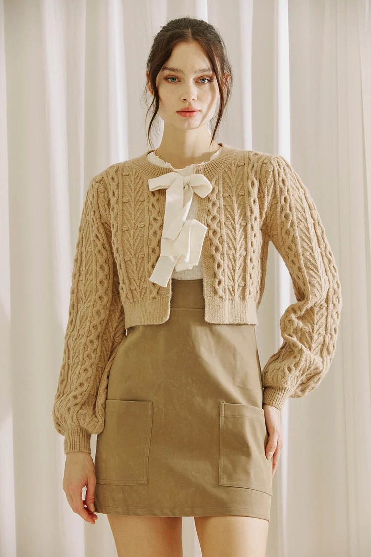 Poppy Cable Knit Cardigan