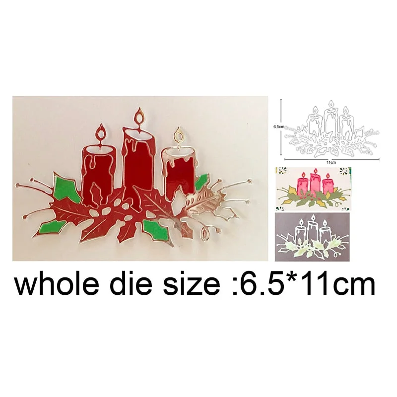 Christmas House Tree Metal Cutting Dies Stencils dies for DIY Scrapbooking Dies Decorative Embossing Die Cuts Paper Cards Making