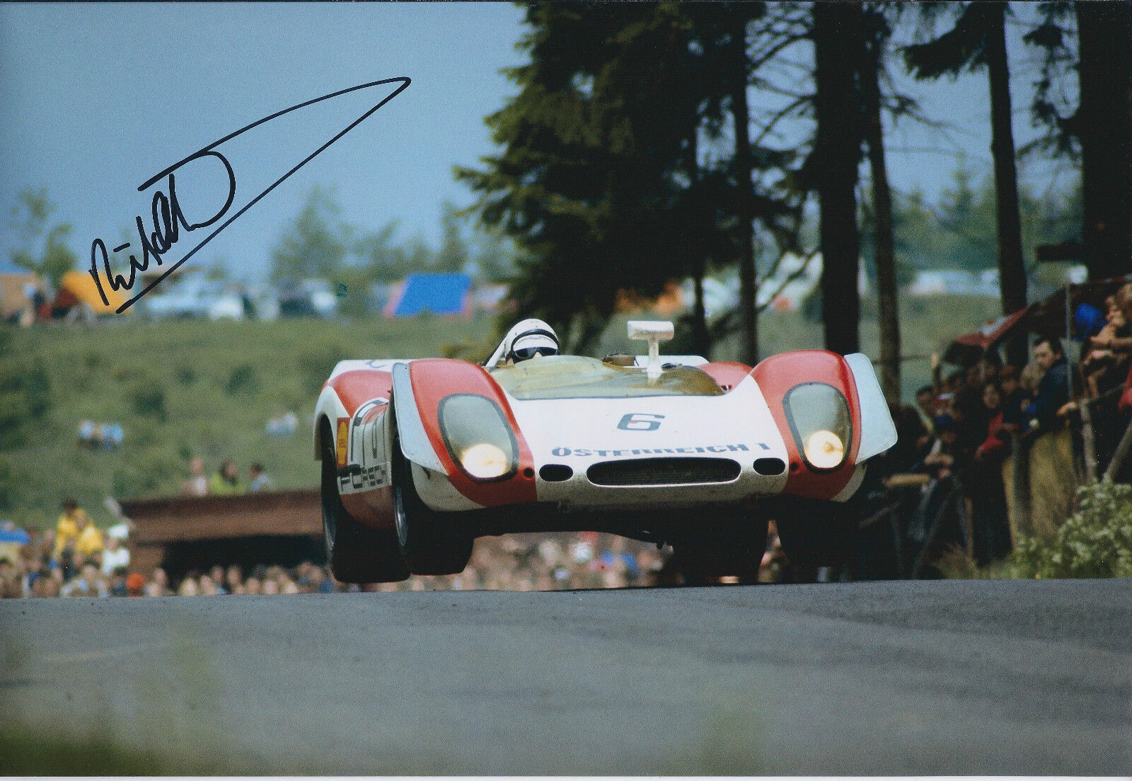 Richard Attwood Classic Car RARE Autograph 12x8 Photo Poster painting AFTAL COA Signed Winning