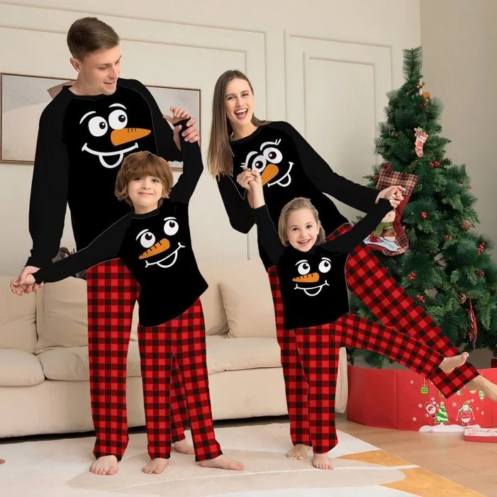 Tartan pajamas family hot sale