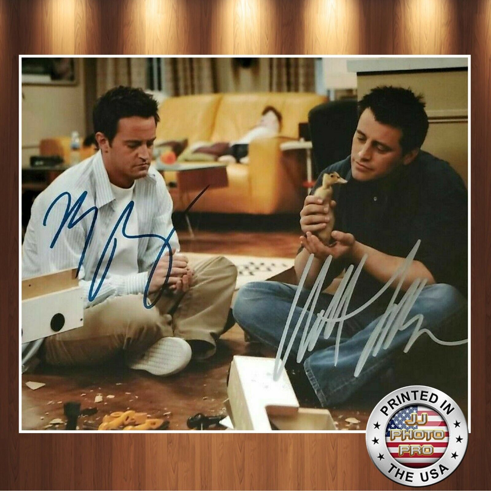 Matt Leblanc Matthew Perry Autographed Signed 8x10 Photo Poster painting (Friends) REPRINT