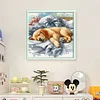 Sleeping Golden Retriever-11CT Stamped Cross Stitch 40*40cm tapestrymarket