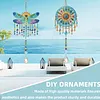 2pcs Dragonflies and Dreamcatchers DIY Acrylic Diamond Painting Wind Chime for Adult 5D Diamond Painting Suncatcher with Crystal Pendant Double Sided Hanging Diamonds Art Paint Ornament Gift for Home