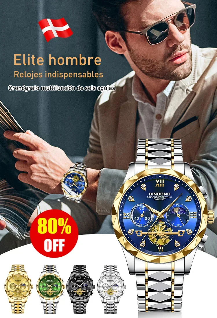 Una nueva serie de relojes cronógrafos multifuncionales de seis agujas