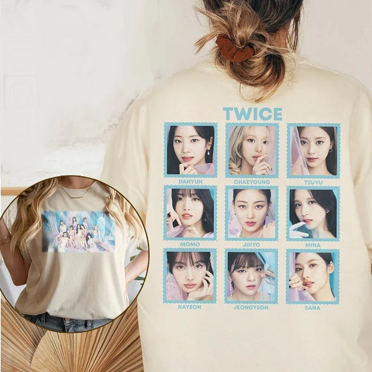 TWICE Album Hare Hare Poster Printed T-shirt