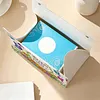 DIY Diamond Art Tissue Box Holder Flower Butterfly PU Leather Diamond Art Desktop Organizer Resin Rhinestone Storage Organizers Gem Art Home Office Decor Craft Gift
