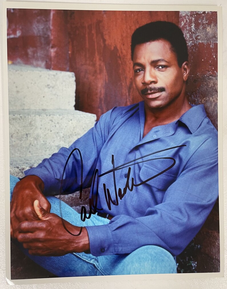 Carl Weathers Signed Autographed Glossy 8x10 Photo Poster painting - COA Matching Holograms