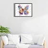 >SALE<5D DIY Partial Special Shaped Drill Diamond Painting Flower Butterfly 40x30cm