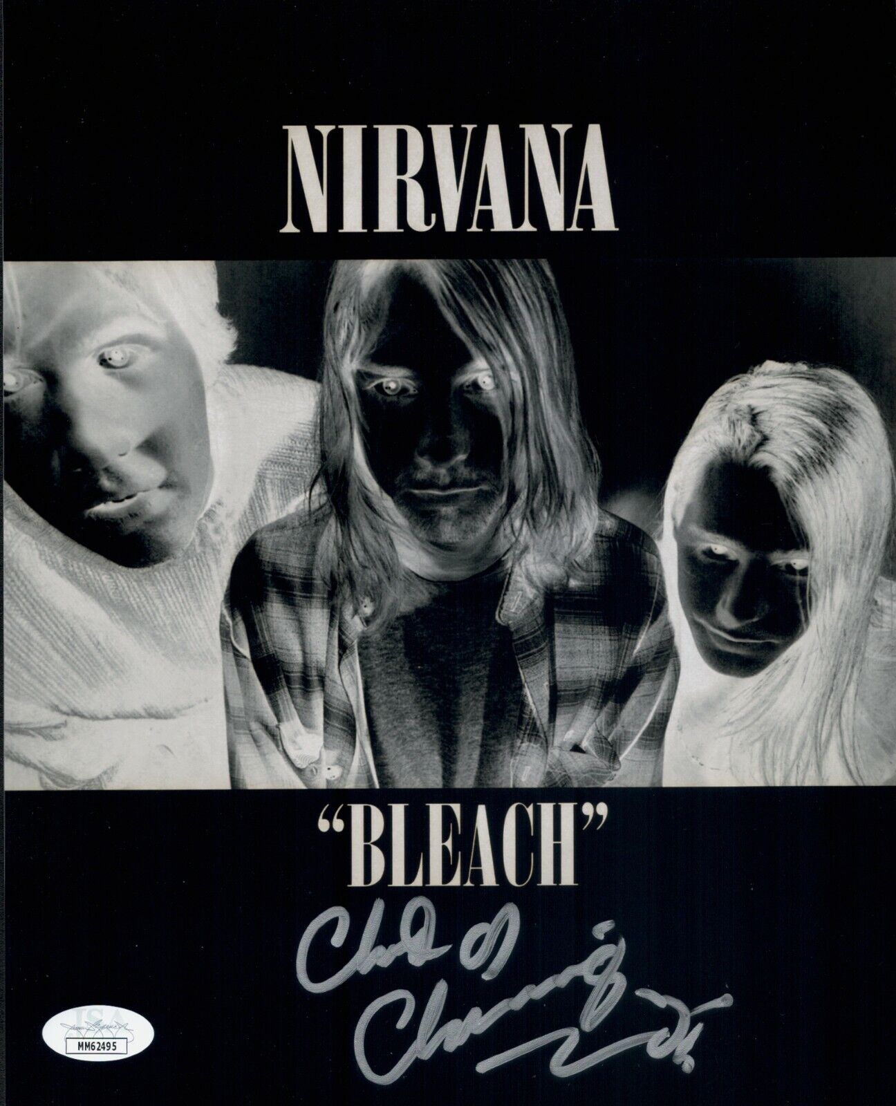 CHAD CHANNING Signed NIRVANA 8x10 Photo Poster painting IN PERSON Autograph JSA COA Cert