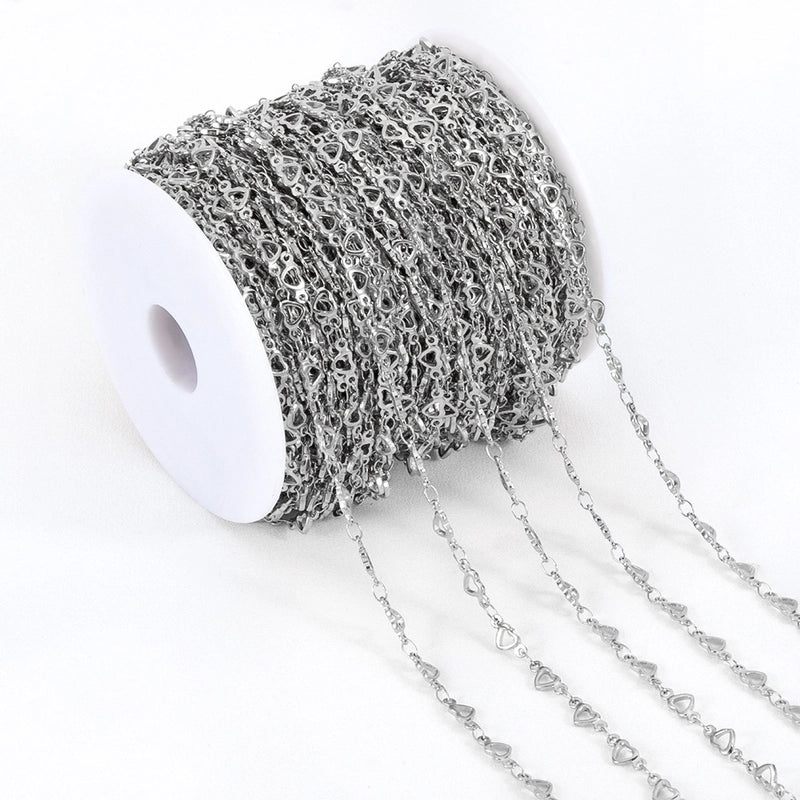 1 Piece 304 Stainless Steel 1M Jewelry Accessories Chain