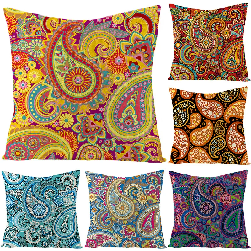 Ethnic Unique Pattern Printed Cushion Pillowcase